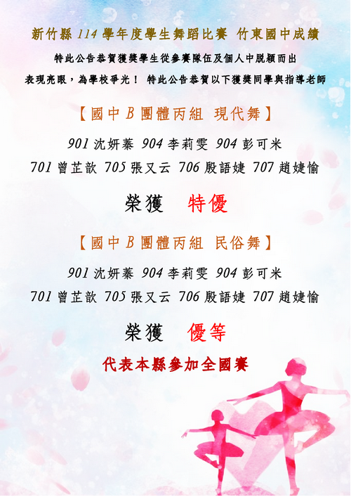 114學生舞蹈比賽成績_1